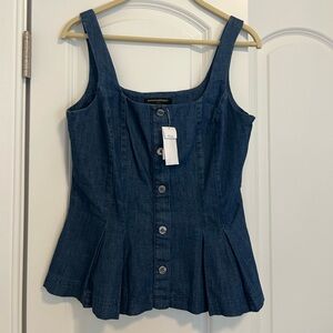 NWT Banana Republic Denim Button-Down Top